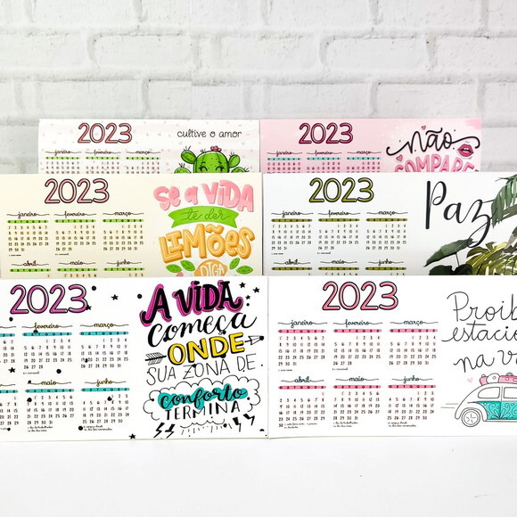 Arquivo Digital Combo Calendários 2023 em Png (35 Artes)