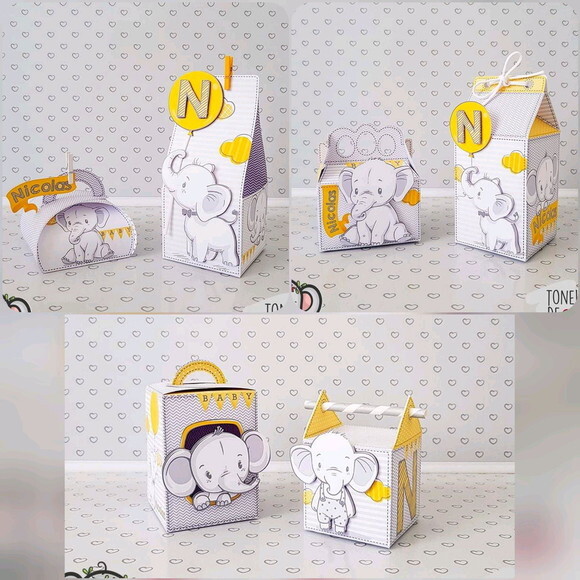 Arquivo Digital Kit Chá de Bebe Elefantinho Luxo