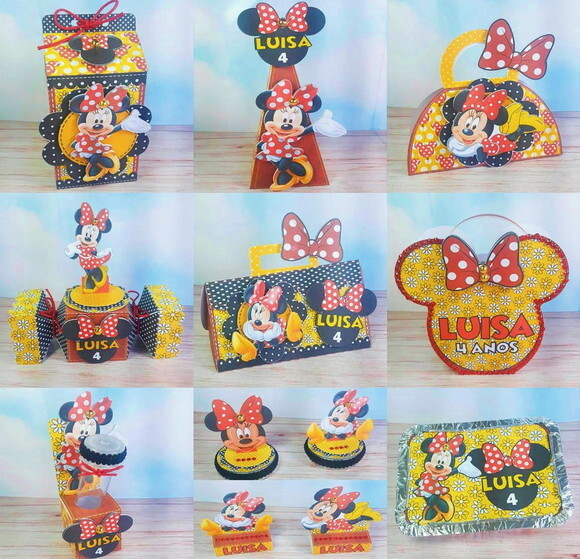 Arquivo Digital Silhouette Minnie Vermelha Luxo