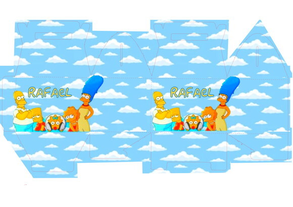 Arquivo Digital Silhouette os Simpsons Caixa Lancheira
