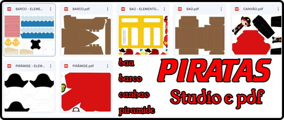 Arquivo Digital Studio e pdf Piratas Luxo
