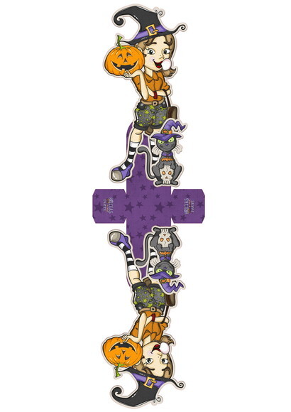 ARQUIVO SILHOUETTE HALLOWEEN BRUXINHA LINDA TEEN