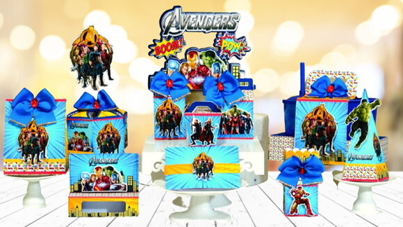 Arquivo Silhouette Vingadores Completo Luxo