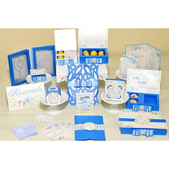 Kit Digital Arquivo de Corte Silhouette Casamento Luxo
