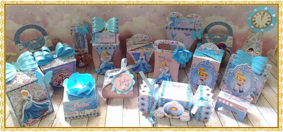 Kit Digital Arquivo Silhouette Festa Cinderella