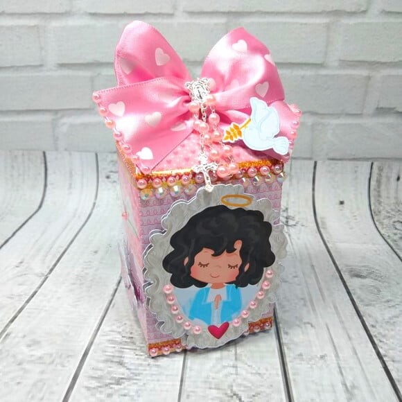 Kit Digital Silhouette Batizado Menina Luxo