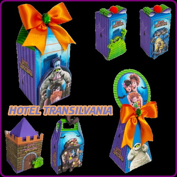 Kit e Papeis Digitais Papeis Hotel Transilvania Luxo