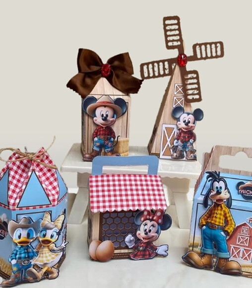 Mickey Fazendeiro Arquivo de Corte Studio e pdf