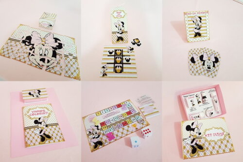 ARQUIVO apliques SILHOUETTE kit diversão MINNIE DOURADA