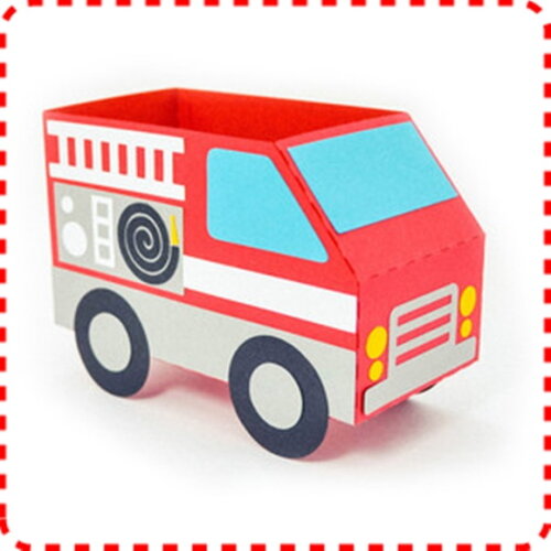 ARQUIVO CAIXA SILHOUETTE CARRO DE BOMBEIROS