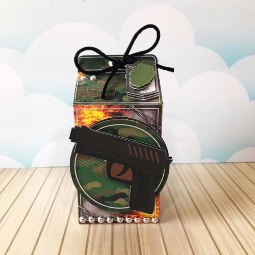 Arquivo Caixa Silhouette Free Fire Luxo