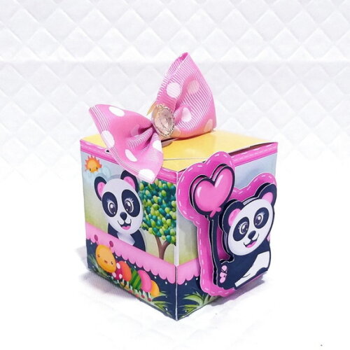 Arquivo Corte Digital Festa Panda Rosa Menina Luxo