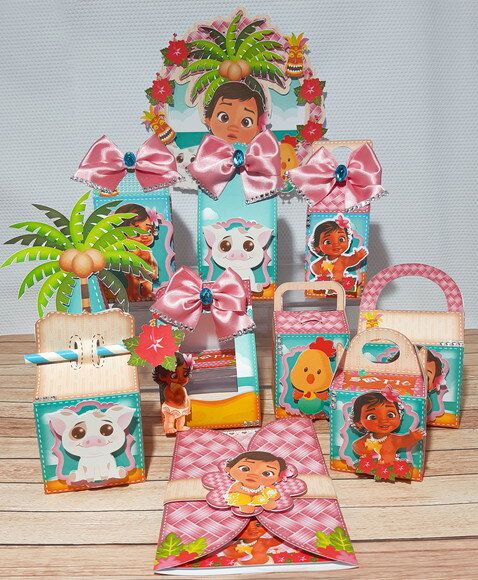 Arquivo Corte Digital Kit Moana Baby Luxo