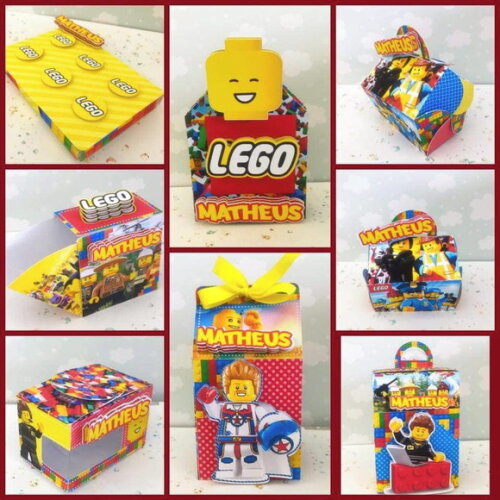 Arquivo Corte Digital Silhouette Studio Festa Lego Luxo