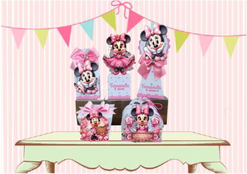 Arquivo de Corte Digital Silhouette Minnie Rosa