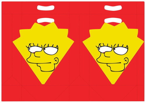 Arquivo de Corte Silhouette Sacolinha Bart e Lisa Simpsons