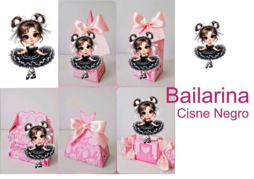 Arquivo de Corte Studio Silhouette Bailarina Cisne Negro