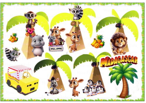 Arquivo Digital de Corte Madagascar Baby