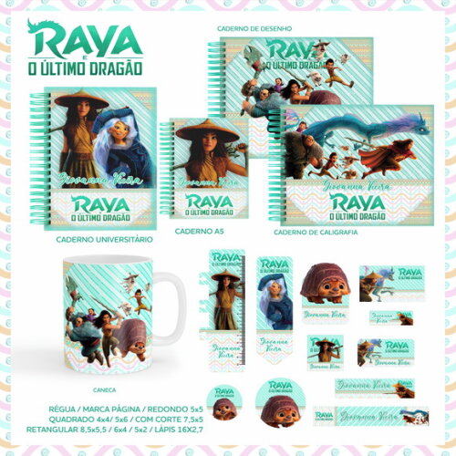 Arquivo Digital Kit Volta Ás Aulas Raya e o Ultimo Dragão
