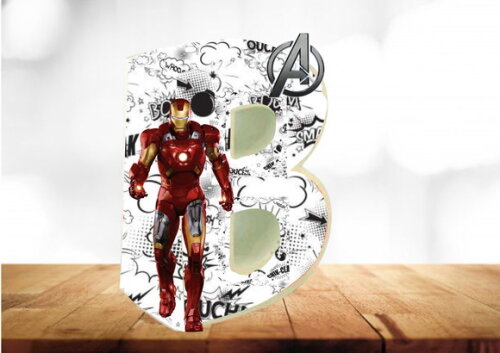 Arquivo Digital Silhouette Caixa Letra Homem de Ferro