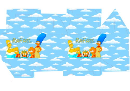 Arquivo Digital Silhouette os Simpsons Caixa Lancheira