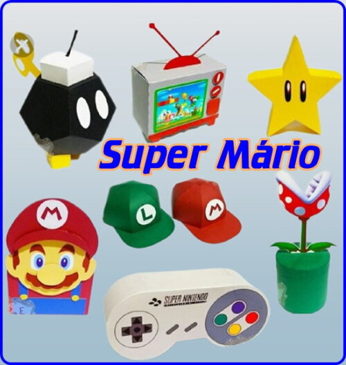 Arquivo Digital Silhouette Super Mário Luxo