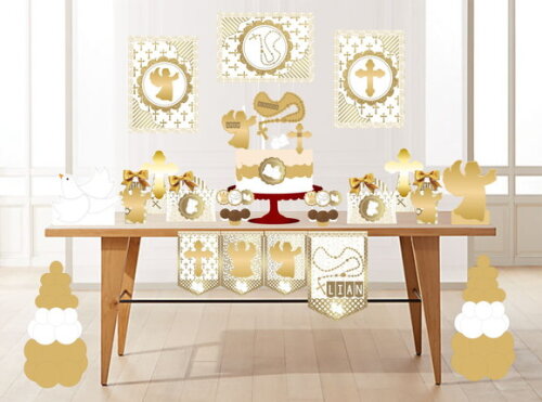 Arquivo Máquina Silhouette Batizado Dourado