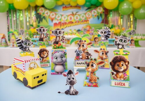 Madagascar Cute Arquivo de Corte Studio e pdf
