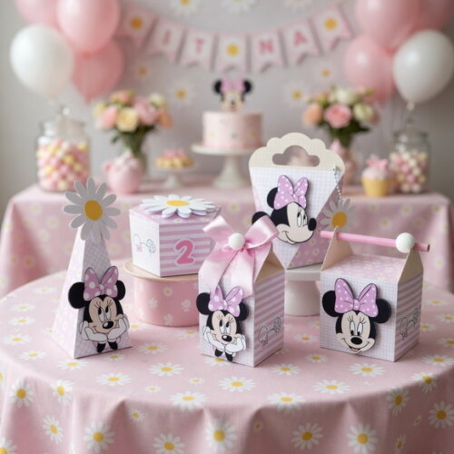 Minnie Rosa Arquivo de Corte Studio e pdf