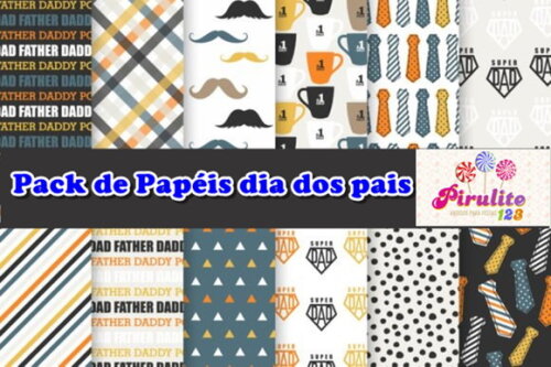 Papeis Digitais Dia dos Pais Luxo