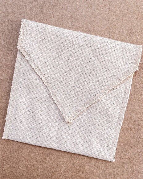 Envelope de Algodão Cru 15x15