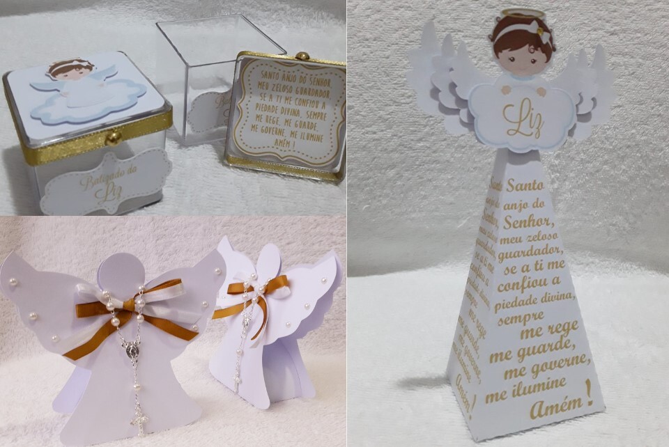Kit Batizado com mini terço - 15 Ítens