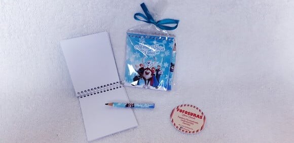 Bloquinho de Anotações com Mini Lápis FROZEN