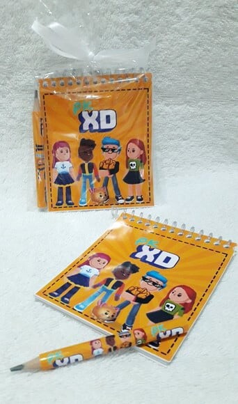 Bloquinho de Anotações com Mini Lápis Pk Xd