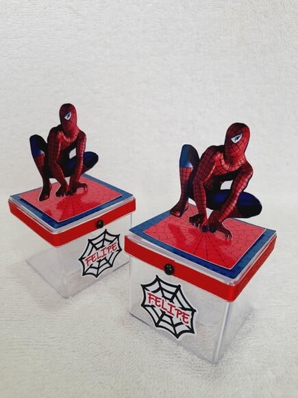 Caixa Acrílica Homem Aranha