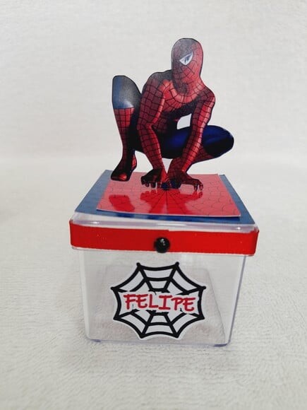 Caixa Acrílica Homem Aranha