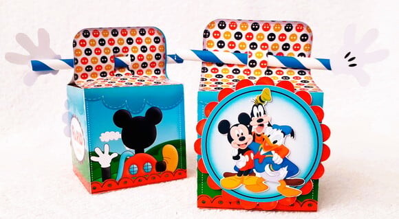 Caixa Canudo Casa do Mickey