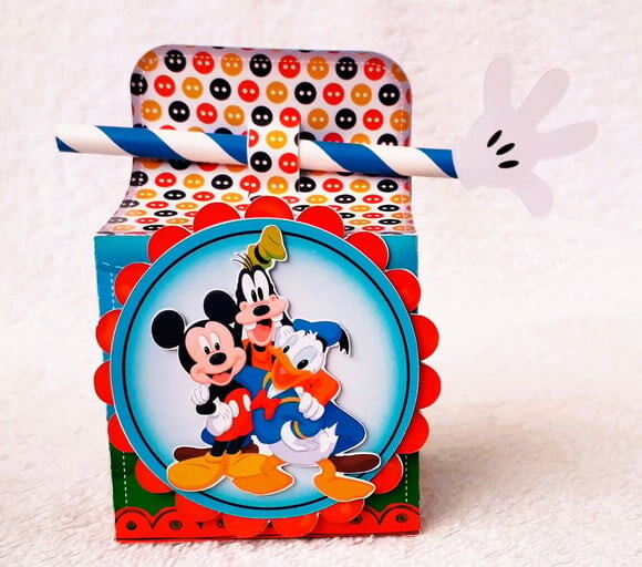 Caixa Canudo Casa do Mickey