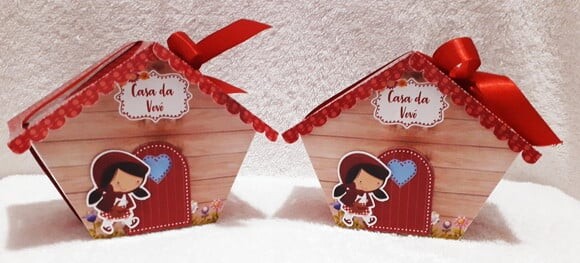 Caixa Casinha Chapeuzinho Vermelho