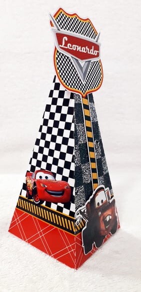Caixa Cone Carros Mcqueen