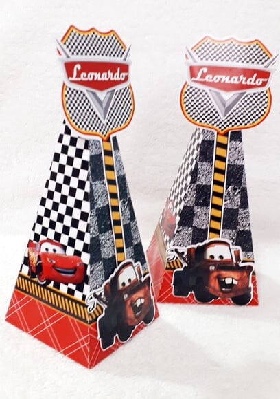 Caixa Cone Carros Mcqueen