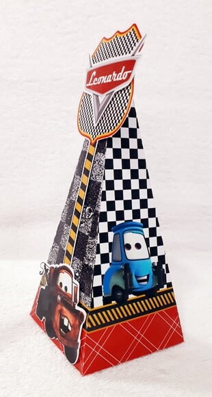 Caixa Cone Carros Mcqueen