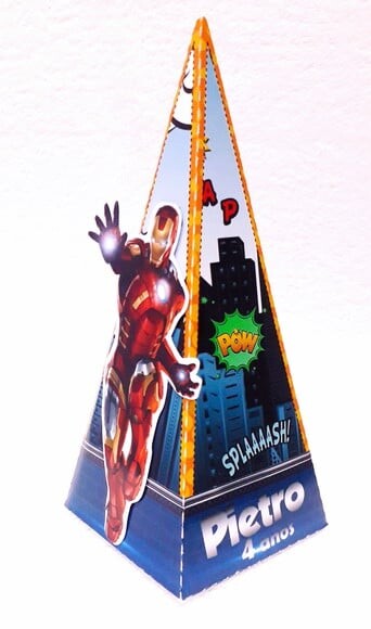 Caixa Cone Super Heróis