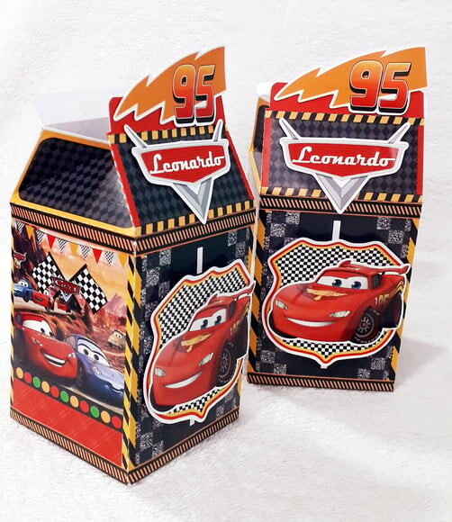 Caixa Milk Carros Mcqueen