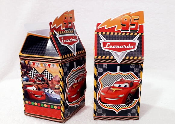 Caixa Milk Carros Mcqueen