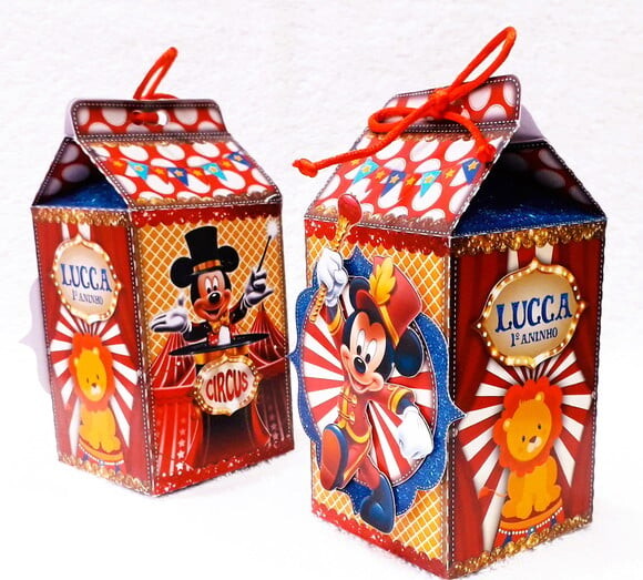 Caixa Milk Circo do Mickey