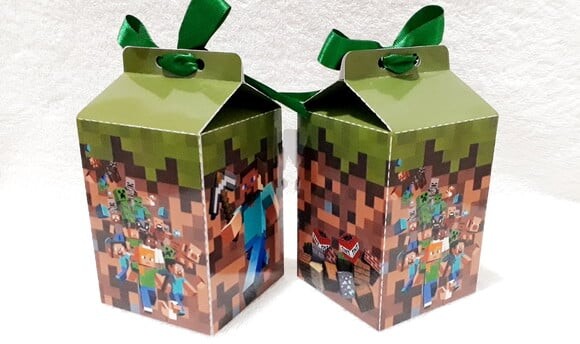 Caixa Milk Minecraft
