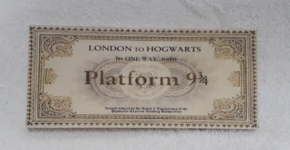 Caixa para Barra de Chocolate Harry Potter