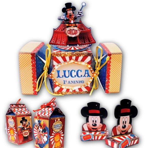 Kit Festa Circo do Mickey - 30 Ítens