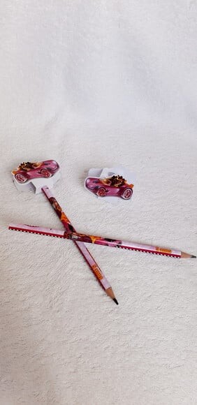 Lápis personalizado com Ponteira HOT WHEELS